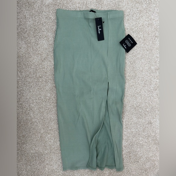 Lulu’s Ribbed Matching Set Midi Skirt - Picture 4 of 4